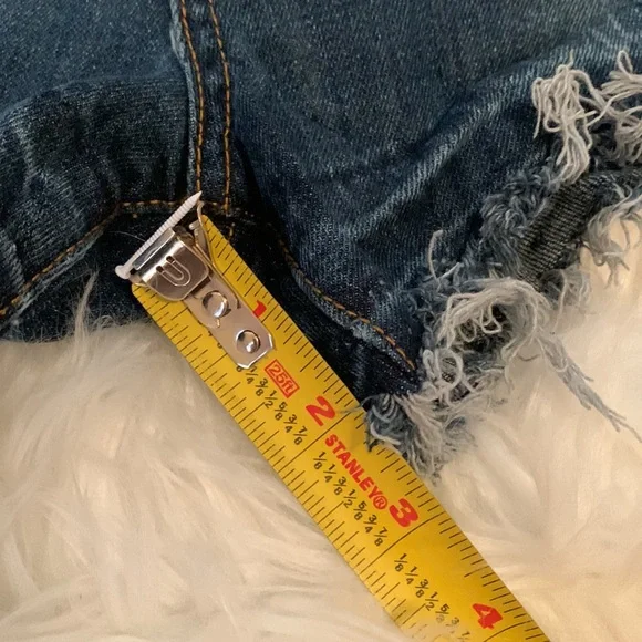 Adam Levine Cutoff Blue Jeans Shorts. Size 26. Short shorts - Picture 6 of 6